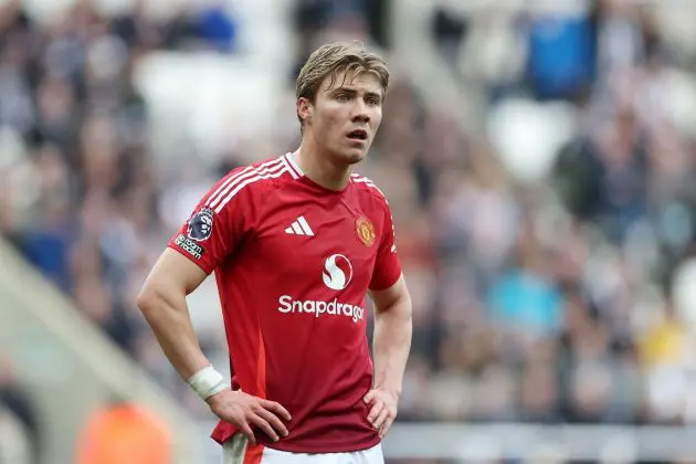 Man United striker Rasmus Hojlund