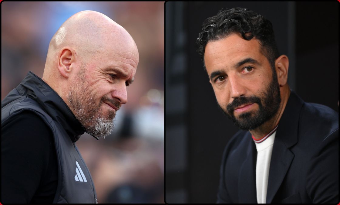 Ruben Amorim and Erik ten Hag