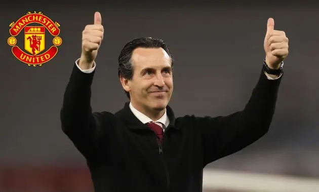Unai Emery gives thumbs up to Aston Villa fans