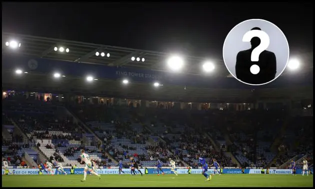 Newcastle and Leicester players warm up before kick-off at the King Power Stadium.