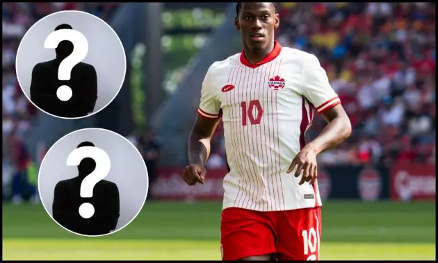 Jonathan David in action for Canada