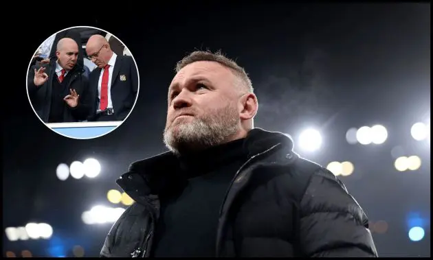 Wayne Rooney looks on while on punditry during Man City vs Real Madrid.