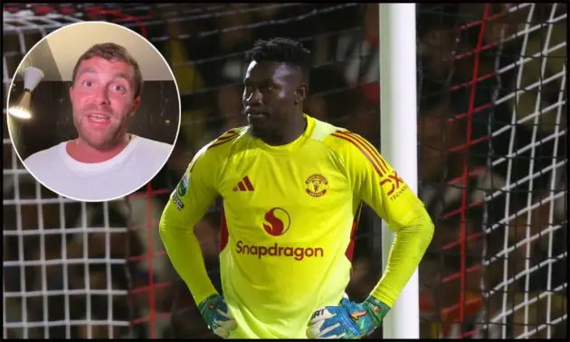 Andre Onana looking dejected