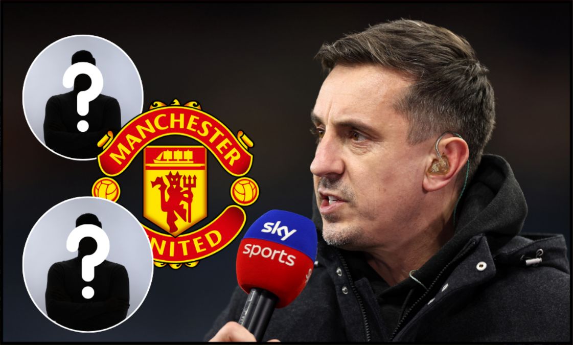 Gary Neville doing punditry on Sky Sports