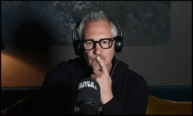 Gary Lineker talks on The Rest Is Football.