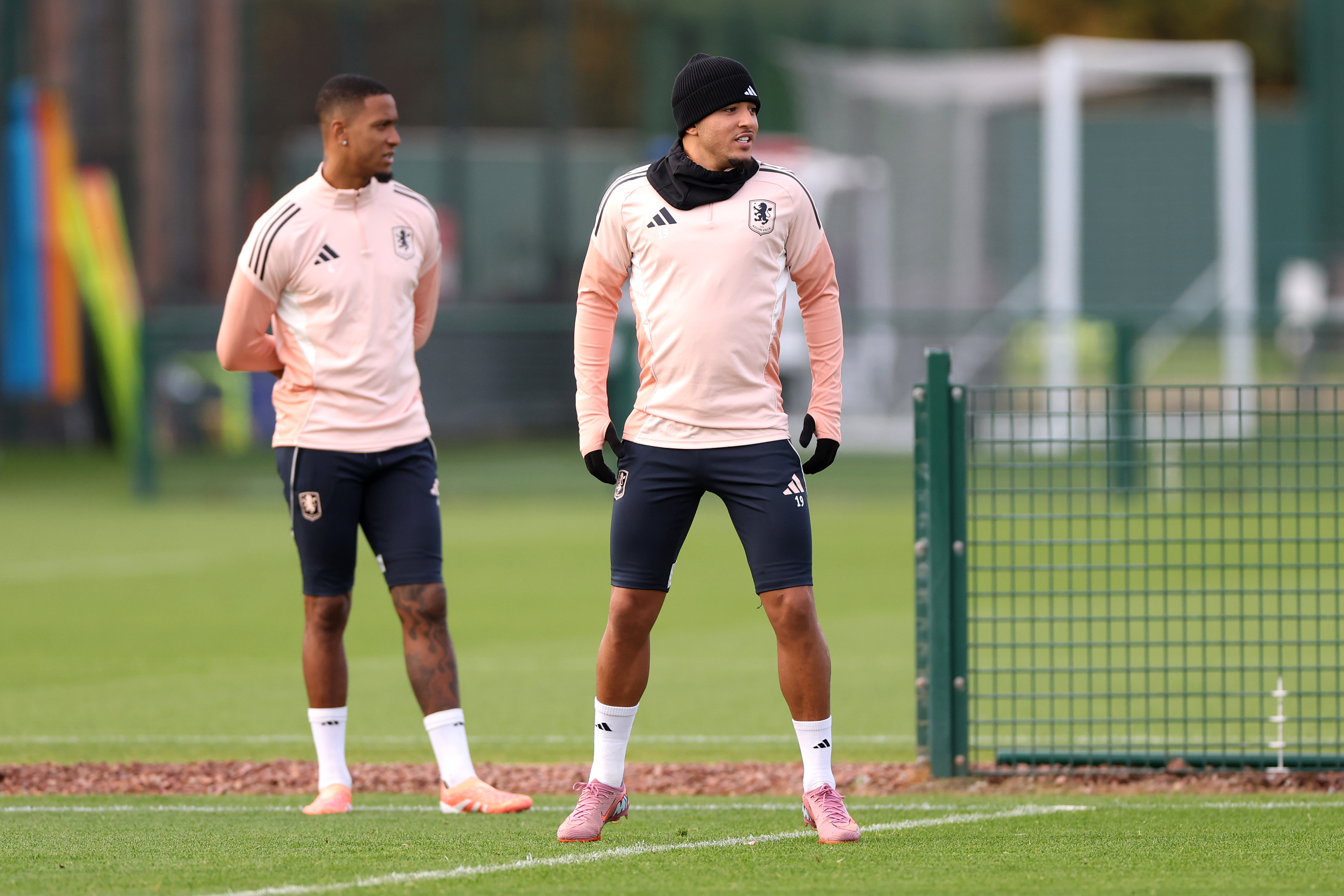 Jadon Sancho in training for Aston Villa.