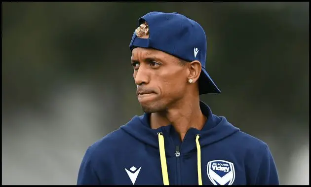 Luis Nani looks on during a pre-season friendly.