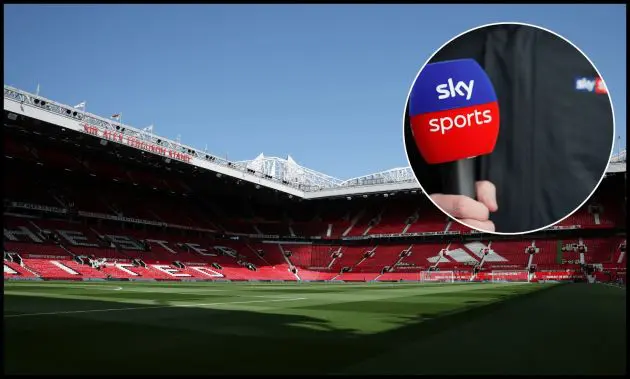 A general view inside an empty Old Trafford.