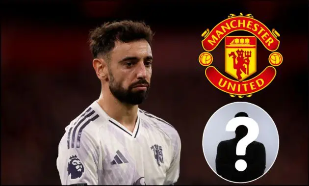 Bruno Fernandes looking on