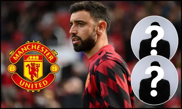 Bruno Fernandes looking on