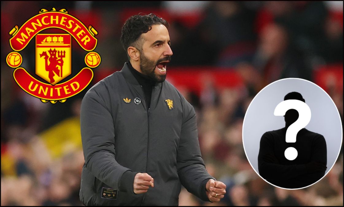 Ruben Amorim celebrates Man Utd goal