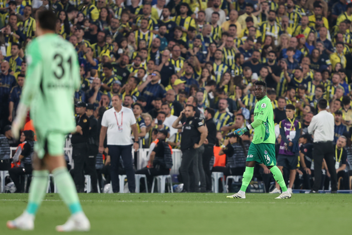 Andre Onana in action for Trabzonspor.