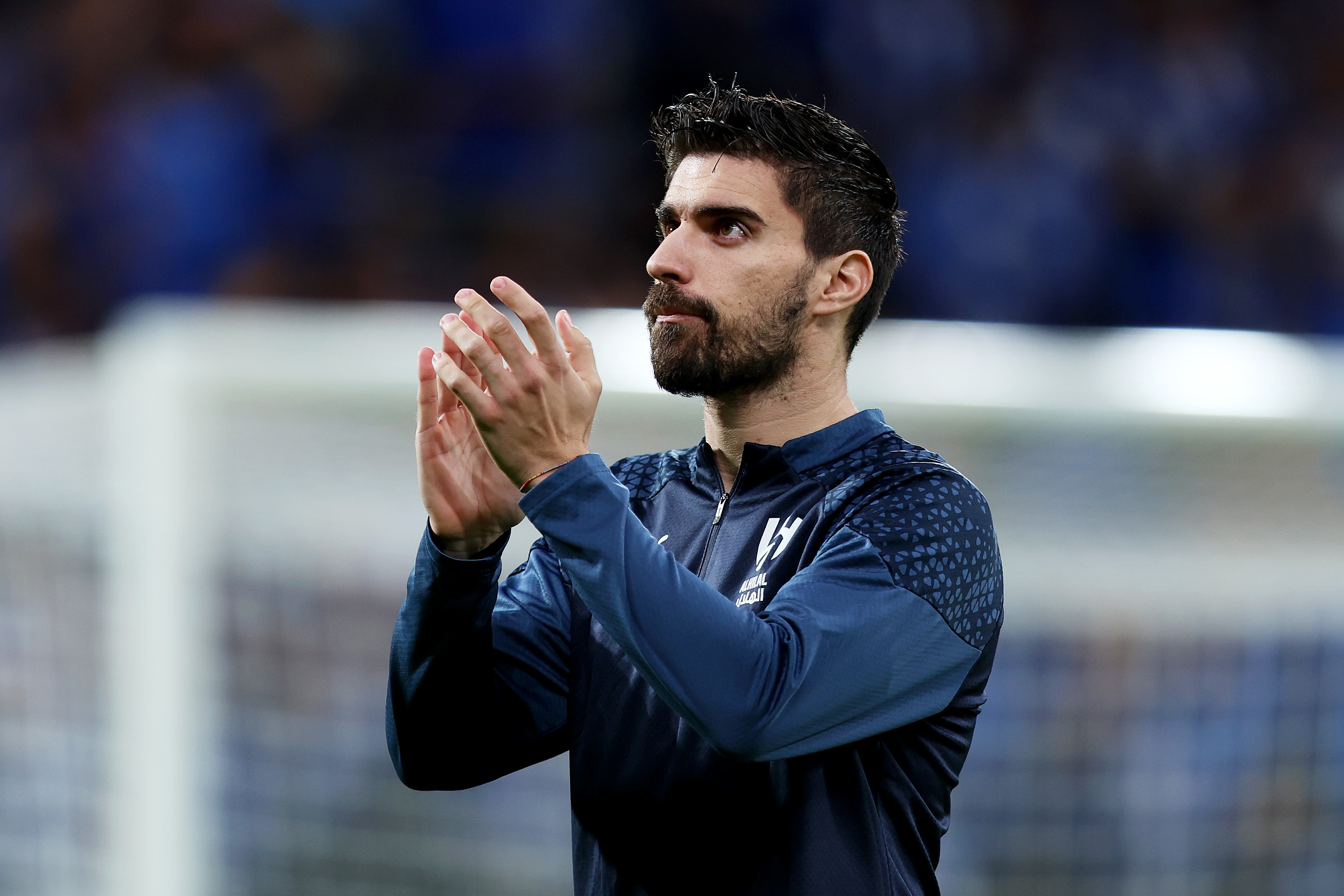 Ruben Neves applauds the Al-Hilal fans.