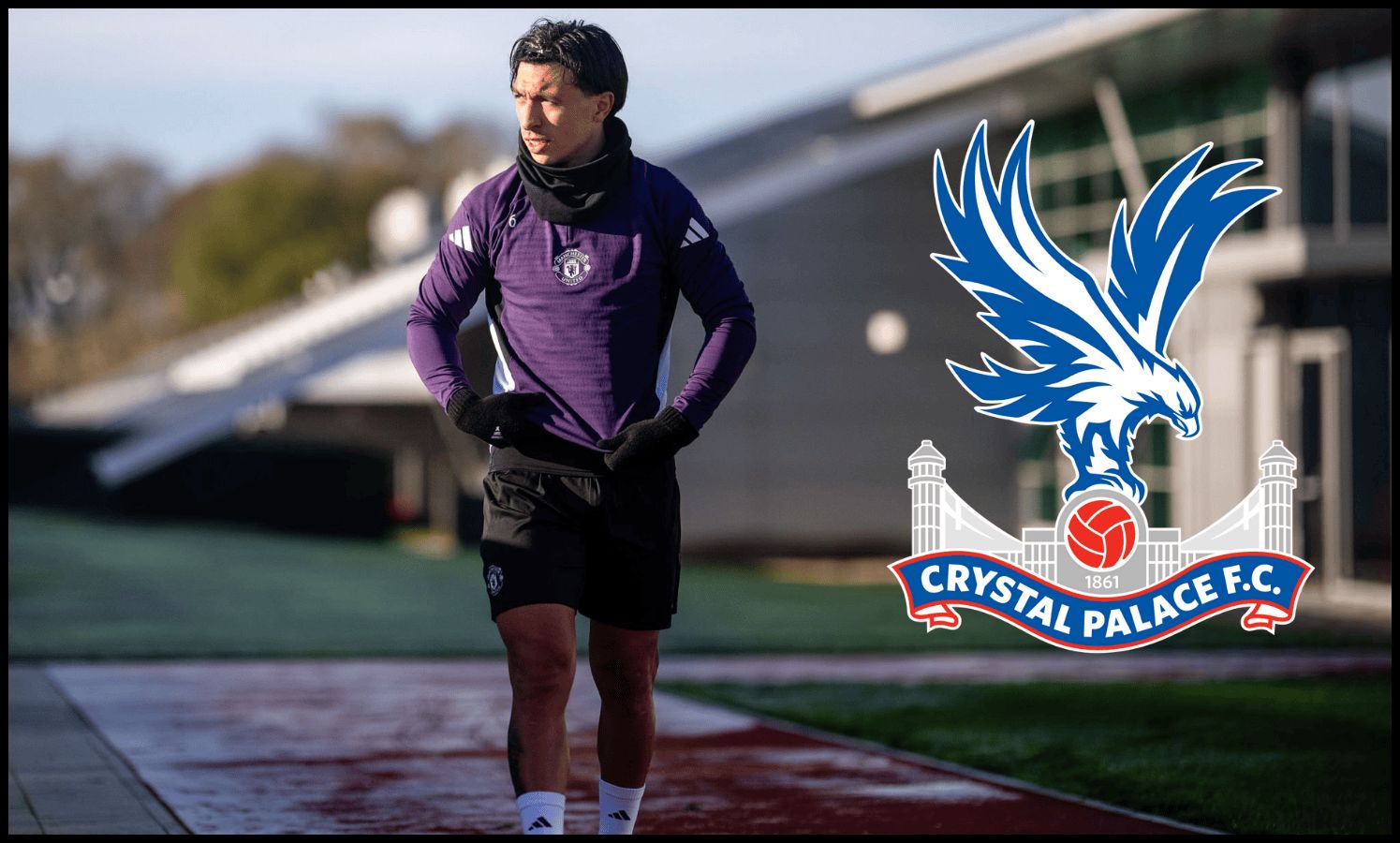 Lisandro Martinez trains.