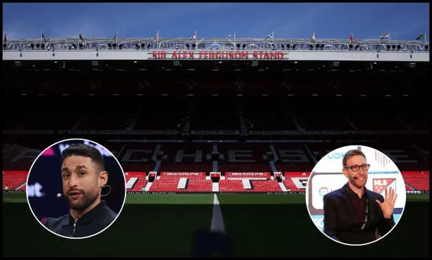 A general view inside an empty Old Trafford.