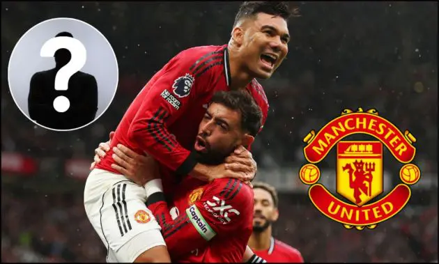 Bruno Fernandes and Casemiro celebrate goal