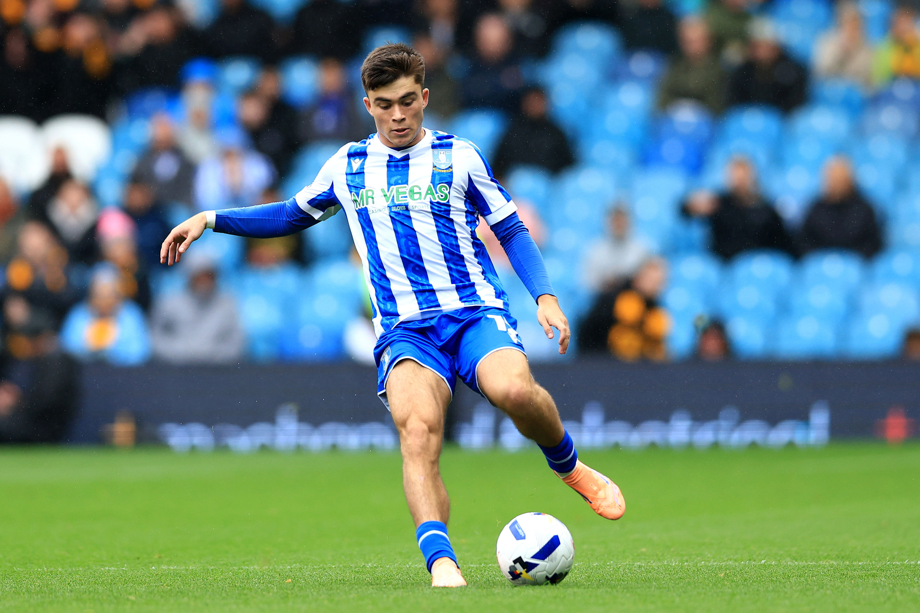 Harry Amass in action with Sheffield Wednesday