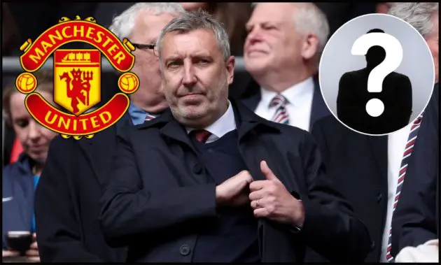 Man Utd technical director Jason Wilcox in the stands