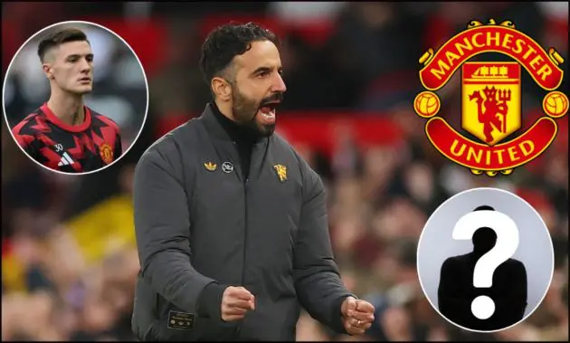 Ruben Amorim celebrating Man Utd goal