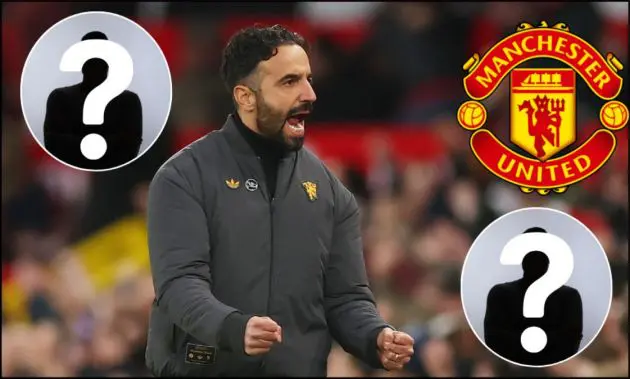 Ruben Amorim celebrating Man Utd goal