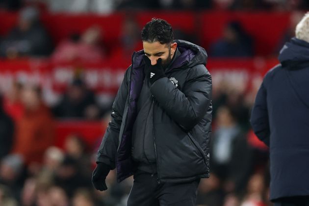 Ruben Amorim looking dejected