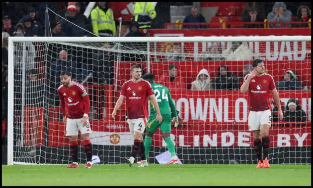 Bruno Fernandes, Matthijs de Ligt and Harry Maguire