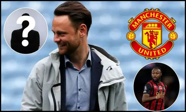 Manchester United Head of Recruitment Christopher Vivell looking on