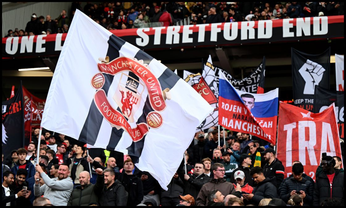 Manchester United supports at Stretford End
