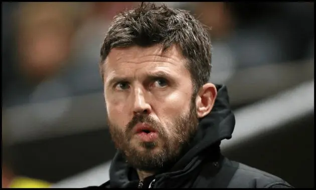 BRISTOL, ENGLAND - FEBRUARY 21: Michael Carrick, Head Coach of Middlesbrough, looks on prior to the Sky Bet Championship match between Bristol City FC and Middlesbrough FC at Ashton Gate on February 21, 2025 in Bristol, England. (Photo by Ryan Hiscott/Getty Images)