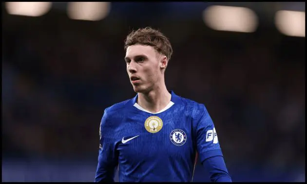 Cole Palmer looks on while in action for Chelsea against Brentford.