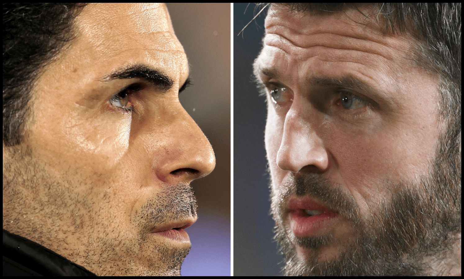 Mikel Arteta and Michael Carrick.
