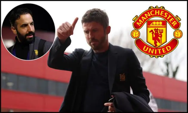 Michael Carrick giving the thumbs-up