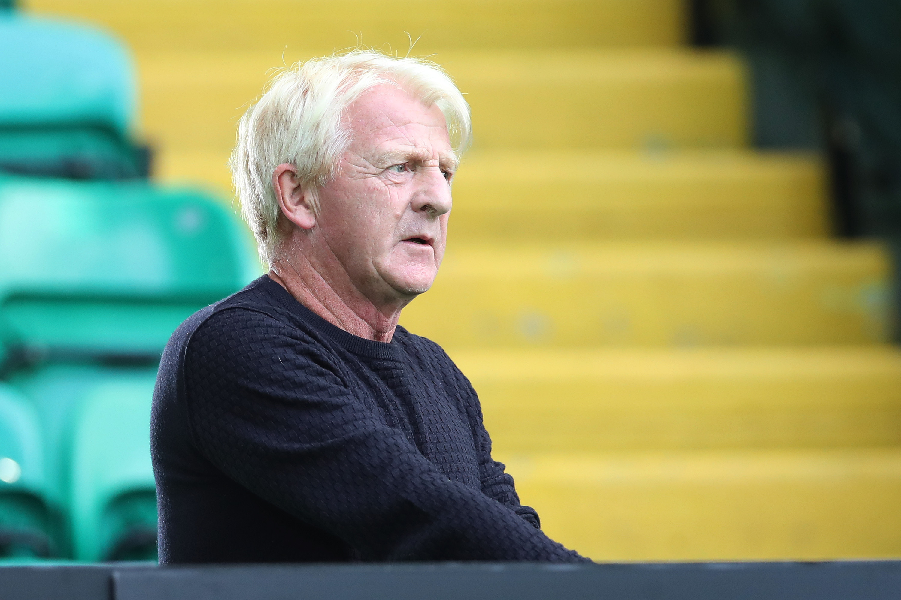 Gordon Strachan looking on