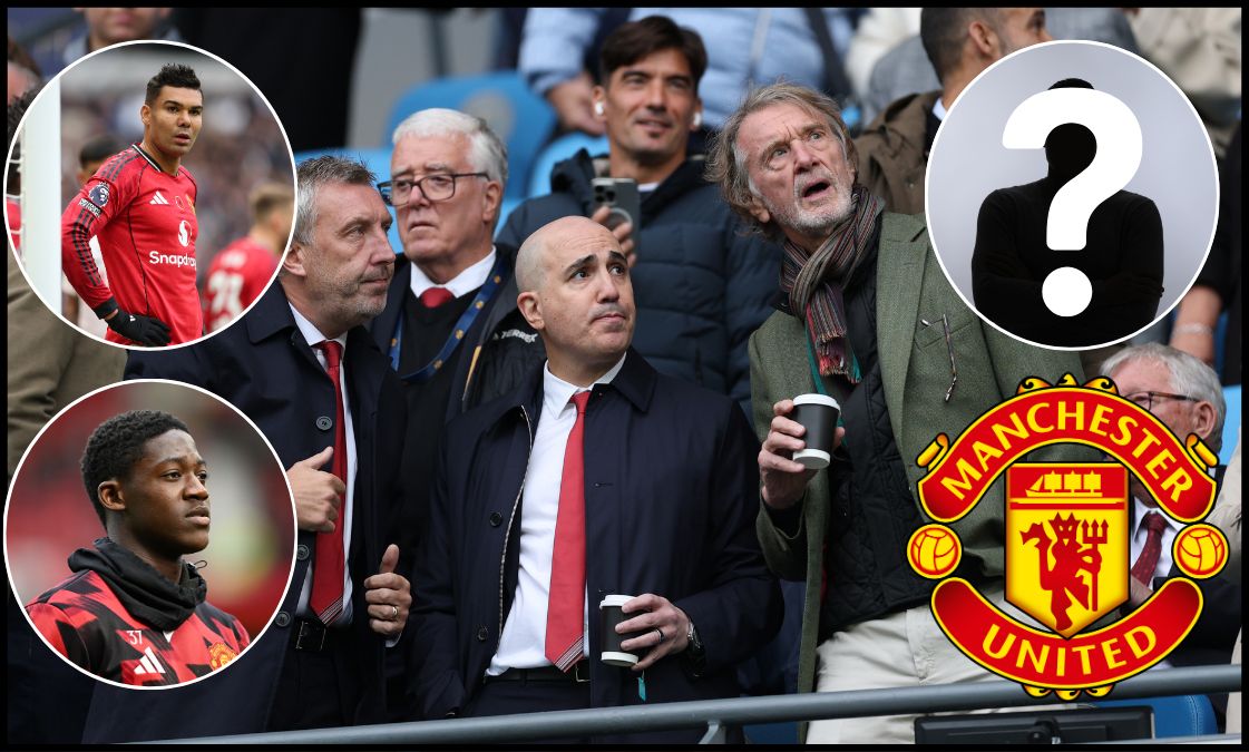 Sir Jim Ratcliffe with Man United directors