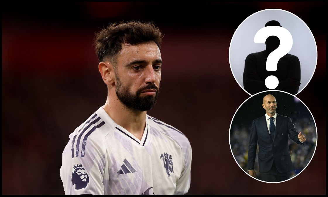 Bruno Fernandes looking on