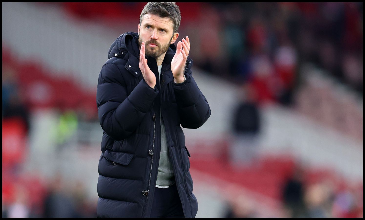 Michael Carrick applauding