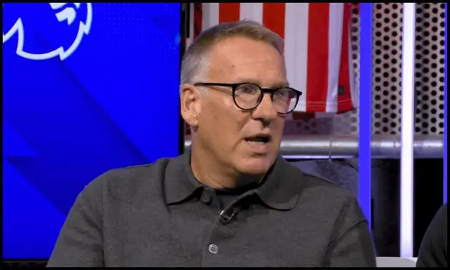 Paul Merson talks on Sky.