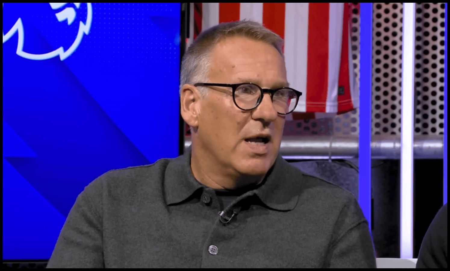 Paul Merson talks on Sky.