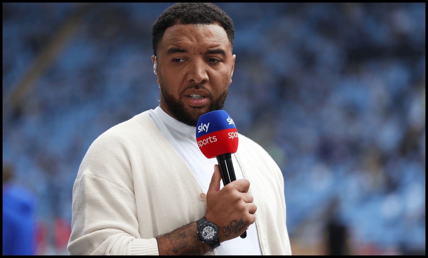 Troy Deeney on punditry for Sky Sports.