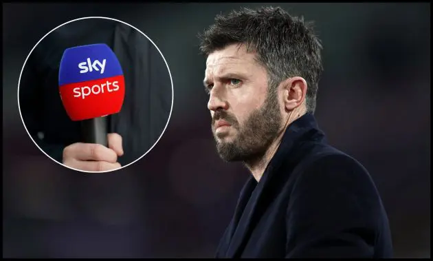 Michael Carrick looks on from the touchline.