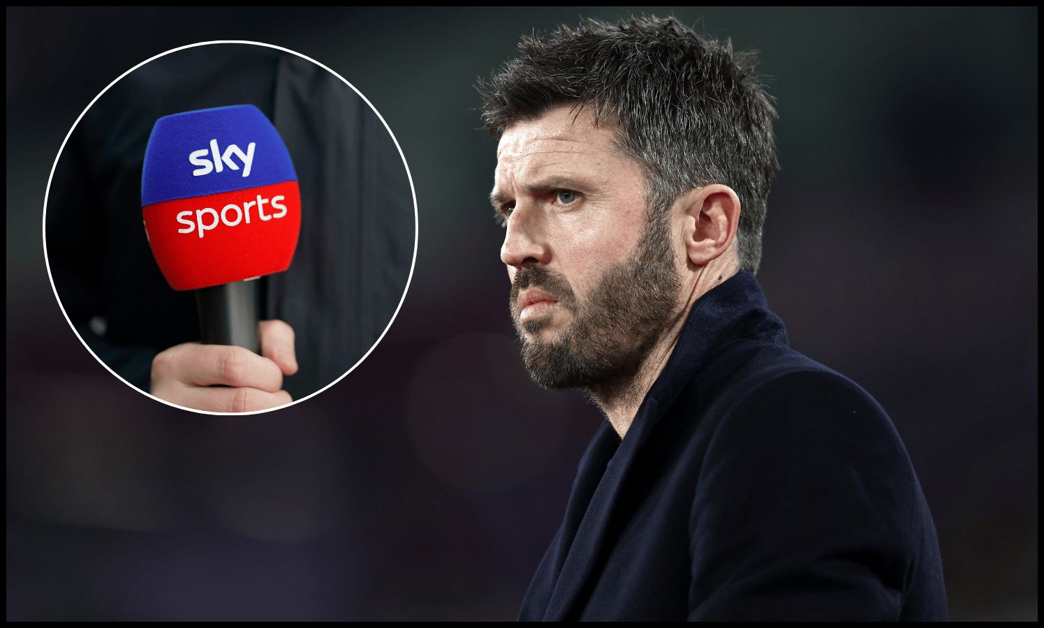 Michael Carrick looks on from the touchline.