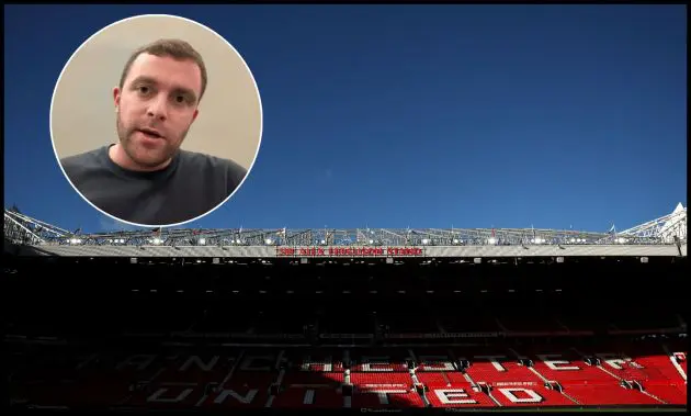 A general view inside an empty Old Trafford.