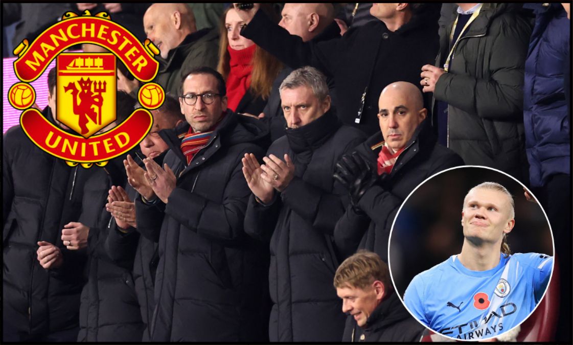Manchester United directors looking on