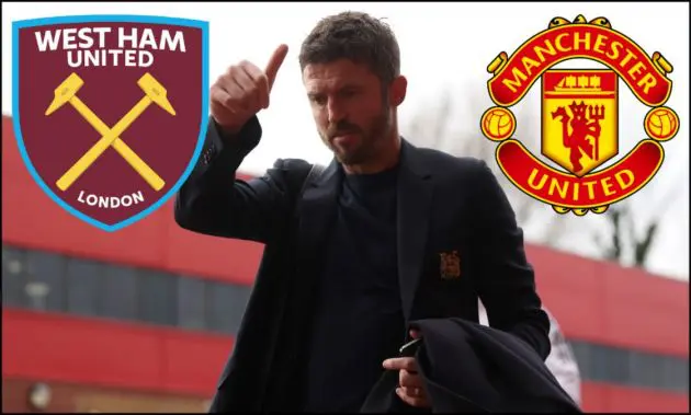 Michael Carrick giving the thumbs-up