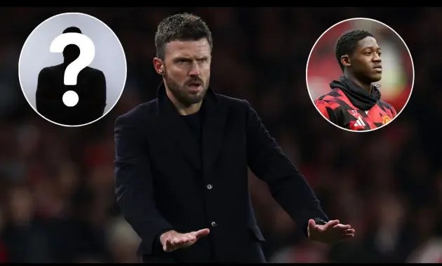 Michael Carrick on the sidelines