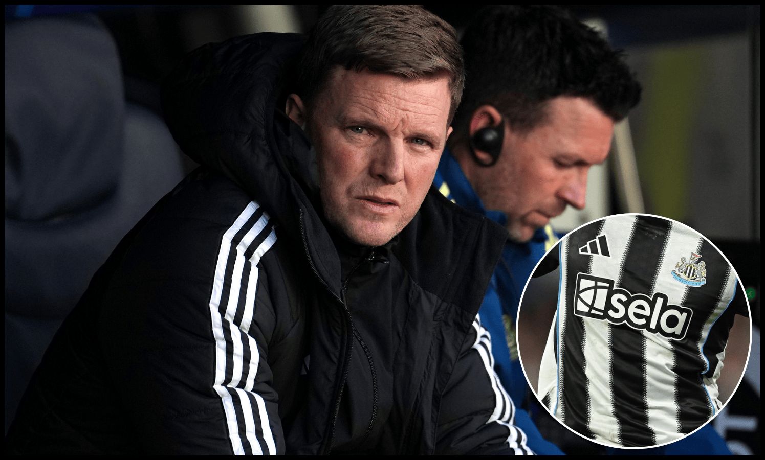 BARCELONA, SPAIN - MARCH 18: Eddie Howe, Manager of Newcastle United, looks on during the UEFA Champions League 2025/26 Round of 16 Second Leg match between FC Barcelona and Newcastle United FC at Camp Nou on March 18, 2026 in Barcelona, Spain. (Photo by Alex Caparros/Getty Images)