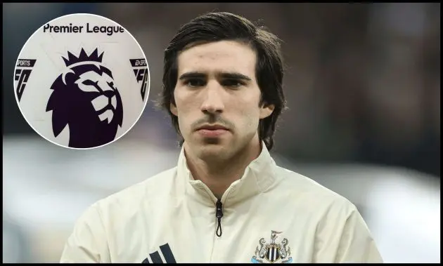 NEWCASTLE UPON TYNE, ENGLAND - MARCH 10: Sandro Tonali of Newcastle United looks on during the UEFA Champions League 2025/26 Round of 16 First Leg match between Newcastle United FC and FC Barcelona at St James' Park on March 10, 2026 in Newcastle upon Tyne, England.