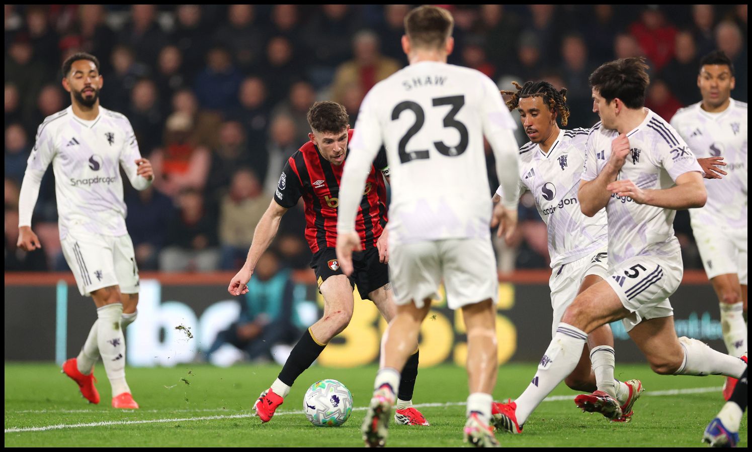 Ryan Christie scoring against Man Utd
