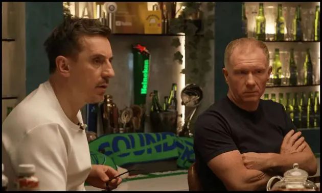Gary Neville and Paul Scholes talk on Stick to Football.