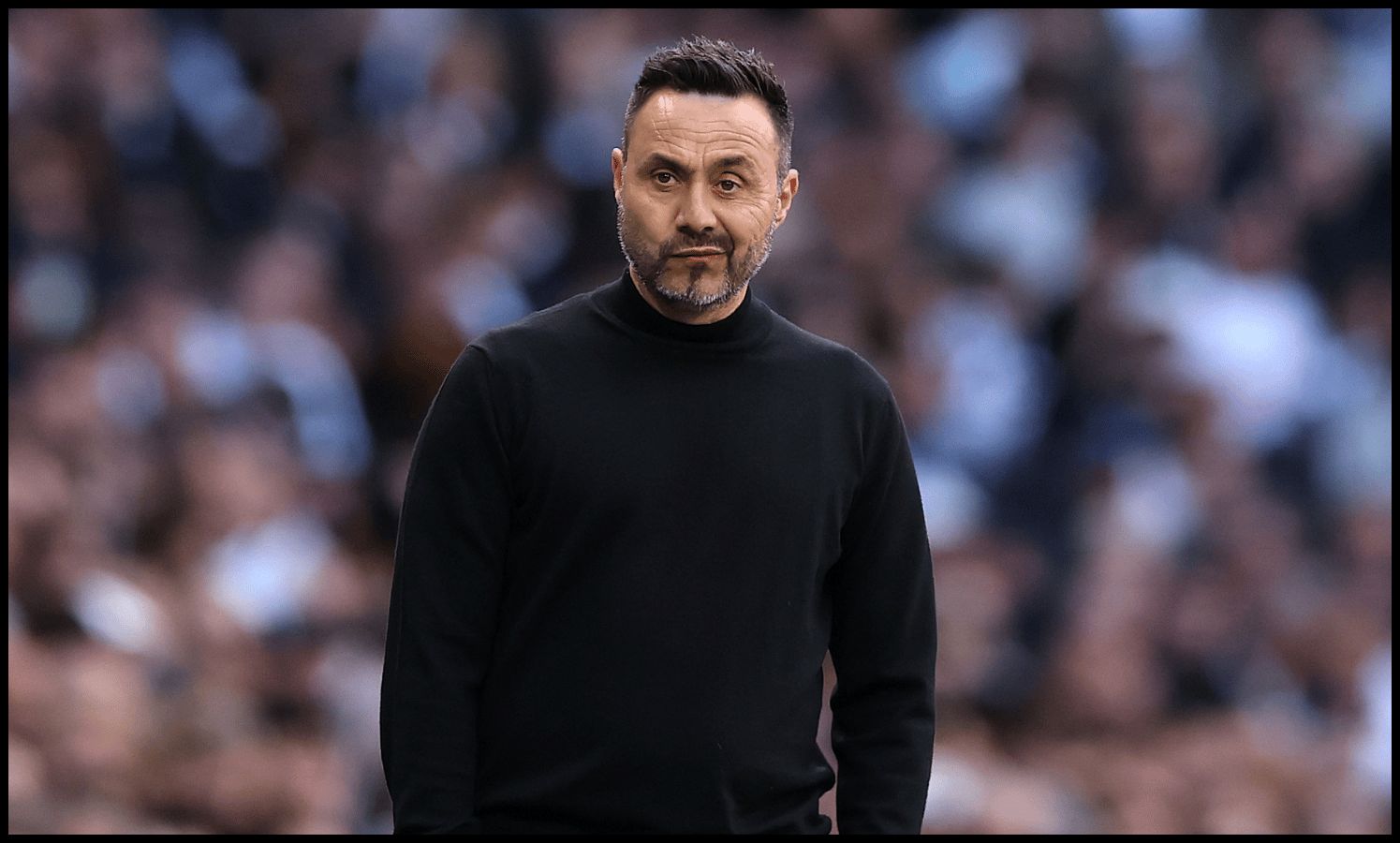 LONDON, ENGLAND - APRIL 18: Roberto De Zerbi, Manager of Tottenham Hotspur during the Premier League match between Tottenham Hotspur and Brighton & Hove Albion at Tottenham Hotspur Stadium on April 18, 2026 in London, England
